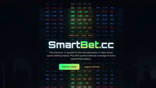 SmartBet.cc data-cascade hero